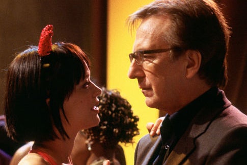 Alan Rickman and Heike Makatsch dancing at the workplace holiday party in Love Actually.
